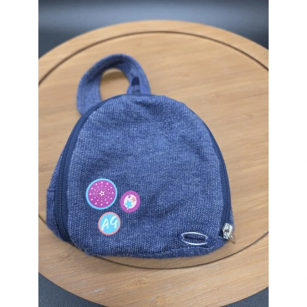 American Girl Denim Colored Doll  Backpack‎ / Shoulder Bag Doll Accessory